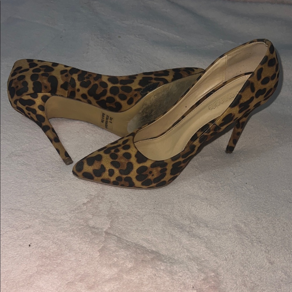 Leopard Print Stiletto Heels